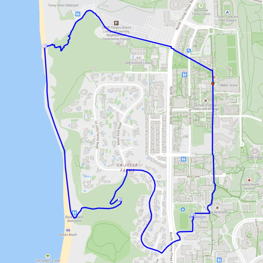 Gliderport/Service Road Map